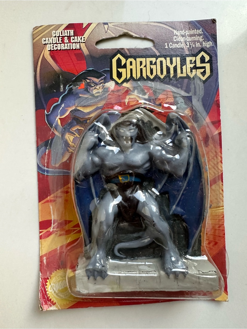 vintage 1995 Kenner Gargoyles Goliath candle and cake decoration NWT